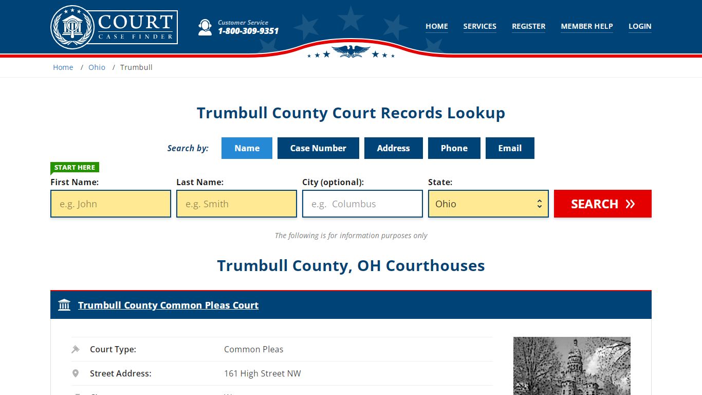 Trumbull County Court Records | OH Case Lookup